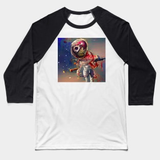 Zombie Astronaut Baseball T-Shirt